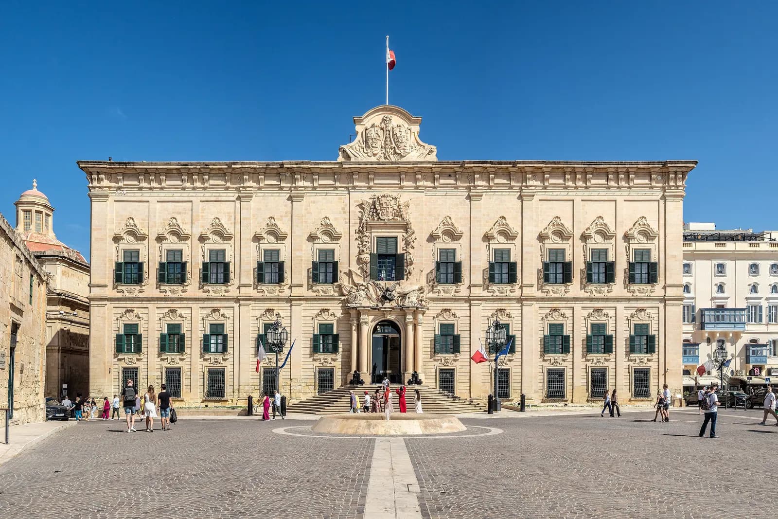 Auberge de Castille, Valletta, trụ sở Thủ tướng Malta
